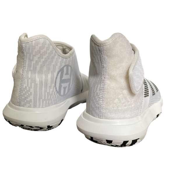 Adidas Kansas Jayhawks Team-Issued White Harden B/E 3 Basketball sneakers Sz 6.5 - Picture 4 of 7